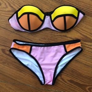 Neon bathing suit